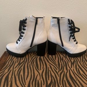 Soda White Boots